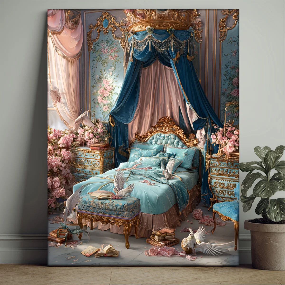 

500/1000/1200/2000PCS Puzzles for Adults Cartoon Style Beautiful Princess Room,Jigsaw Puzzles Brain Games Gifts Home Decor