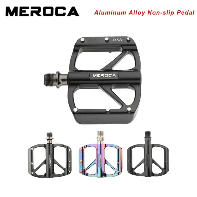 

MEROCA Mountain Bike Bicycle Pedal Aluminum Alloy Non-slip Pedal Folding Bicycle DU/bearing Pedal Bike Pedals Bike Accessories