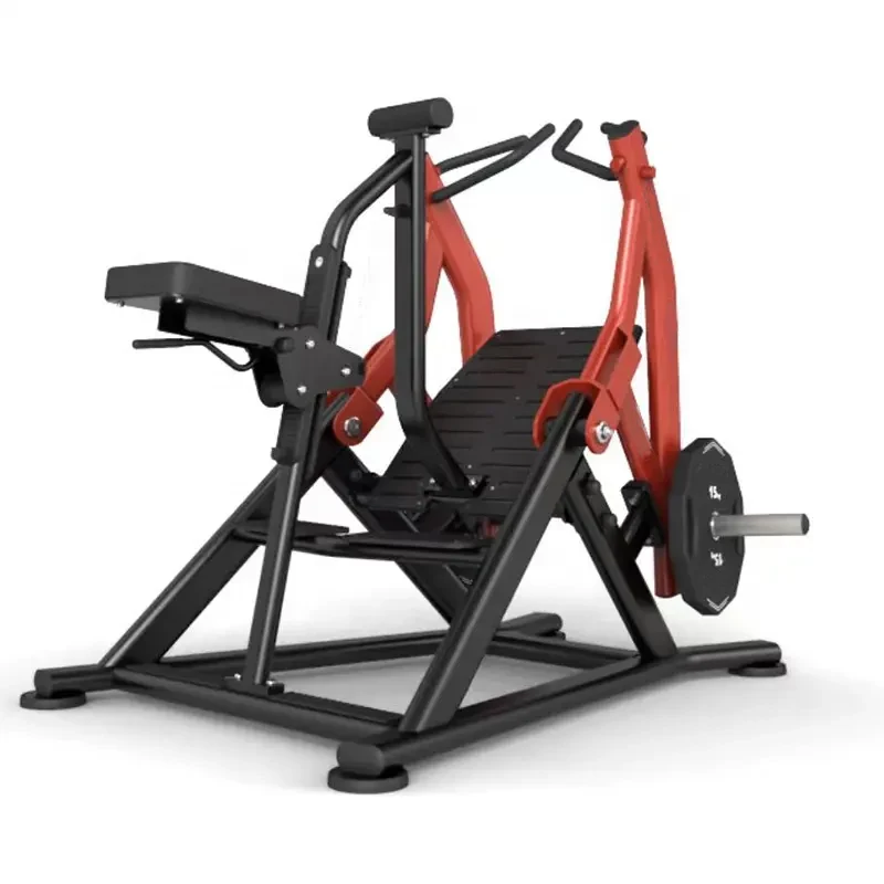 

Kingace Commercial Strength Fitness Equipment Plate Loaded Back Trainer Seated Row Machine Gym Arm Safety Chest Press Machine