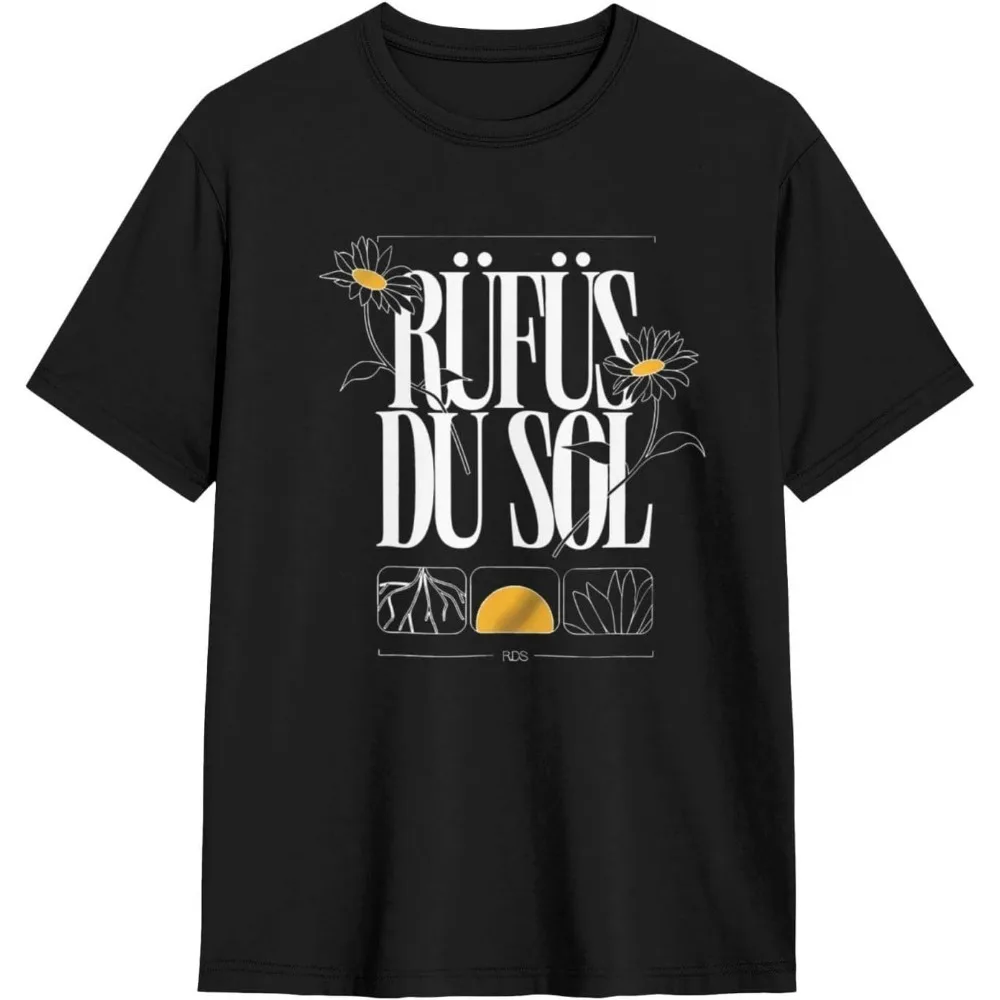 

Футболка Rufus du Sol Merch Tour 2025, винтажная футболка унисекс 90-х годов, уличная одежда для мужчин и женщин, футболка с короткими рукавами, топы y2k, футболка
