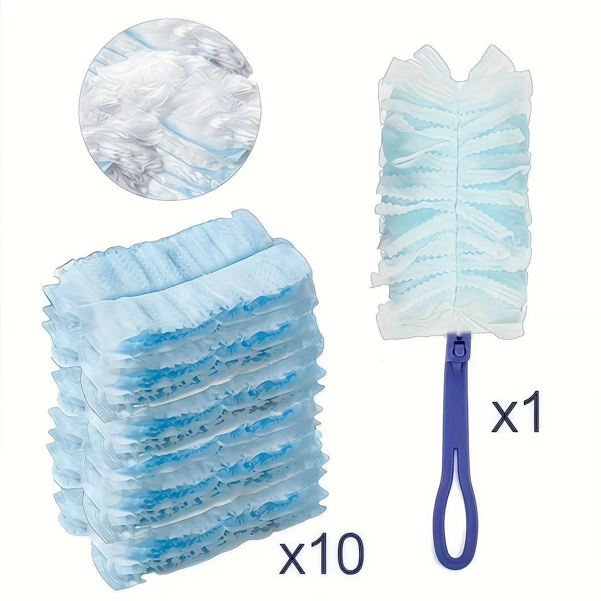 

10-гранные одноразовые стержни для тряпки, совместимые с Swiffer Duster