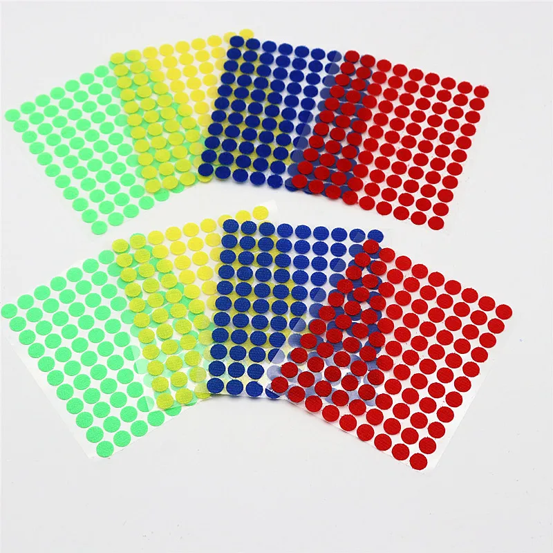 10Mm 15Mm Multicolor Strong Self-adhesive Fastener Tape Multicolor Dot  Sticker Craft Supplies Diy Handmade Accessories