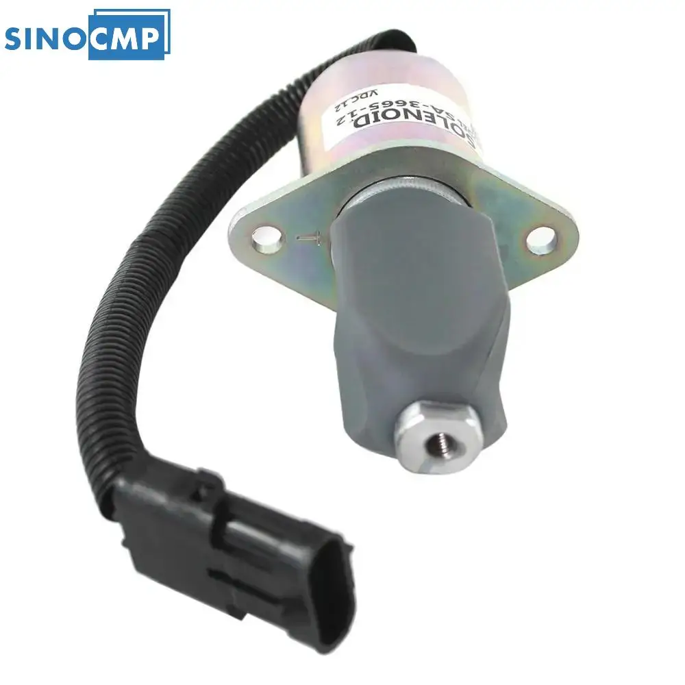 

12V Fuel Shutoff Solenoid 1753ES-12A6UC3B1S1 3934171 3800603 For Cummins Equipment Parts 3919422 3934972 SA-3665-12 SA-4754-12