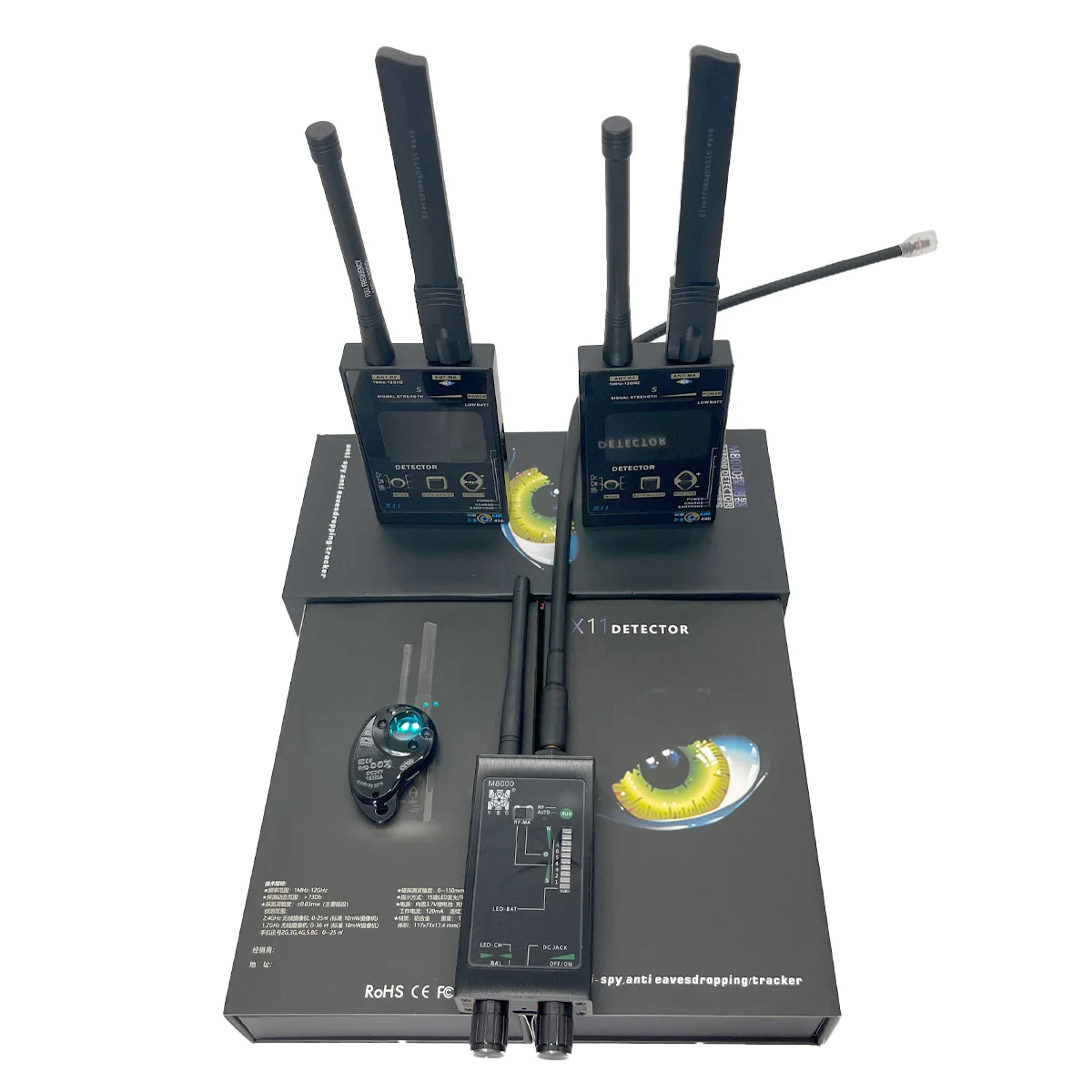 

Многофункциональный детектор, магнитный свет для GPS-трекера и звуковой/световой сигнализации для ошибок, скрытая камера, искатель, антишпионские гаджеты