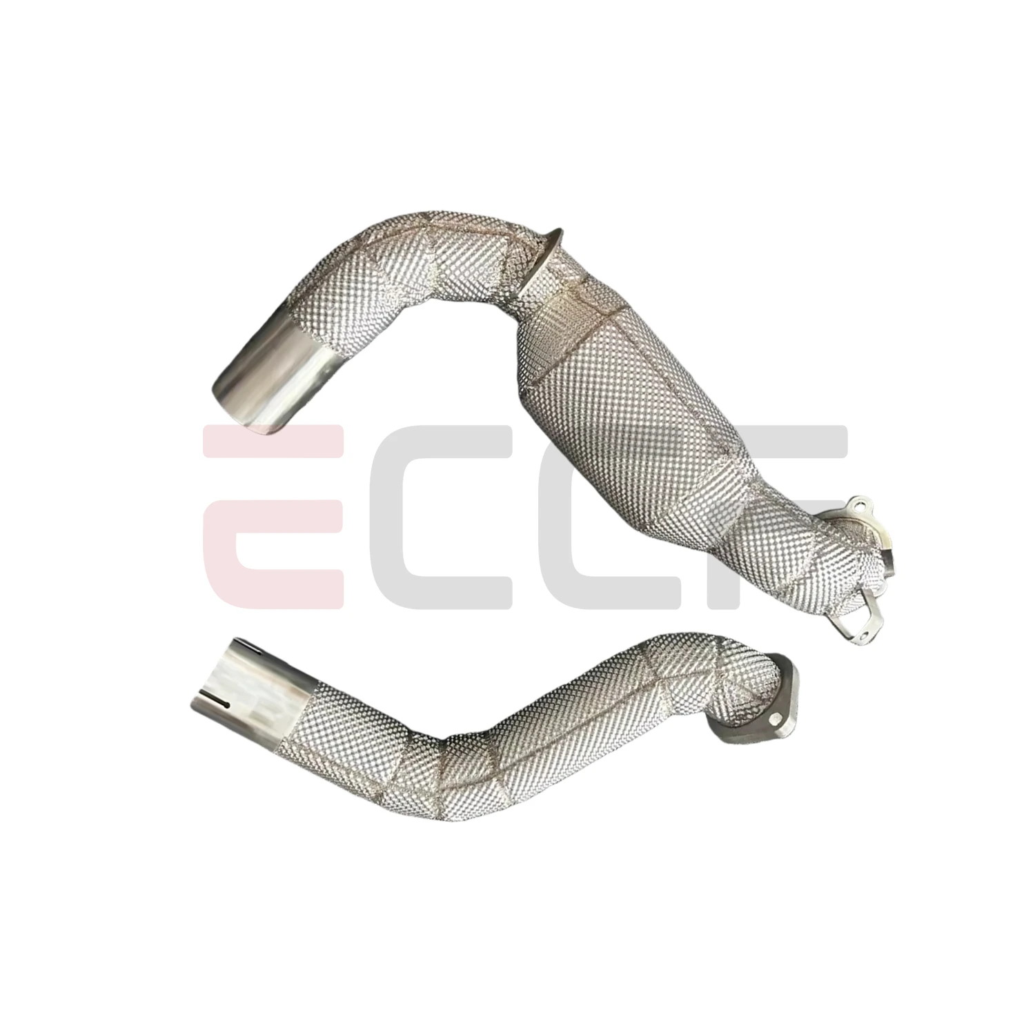 Sporty Downpipe With Heat Shield For Mercedes A35 CLA35 GLA35 GLB35 W177 M260 Aggressive Exhaust Sound Plug and Play