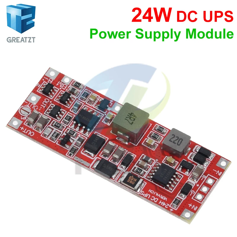 TZT DC 12V/15V 24W 1A UPS Power Supply Module Uninterruptible Power Control Board 2S V4.0CN Charging Step Up Protection Module