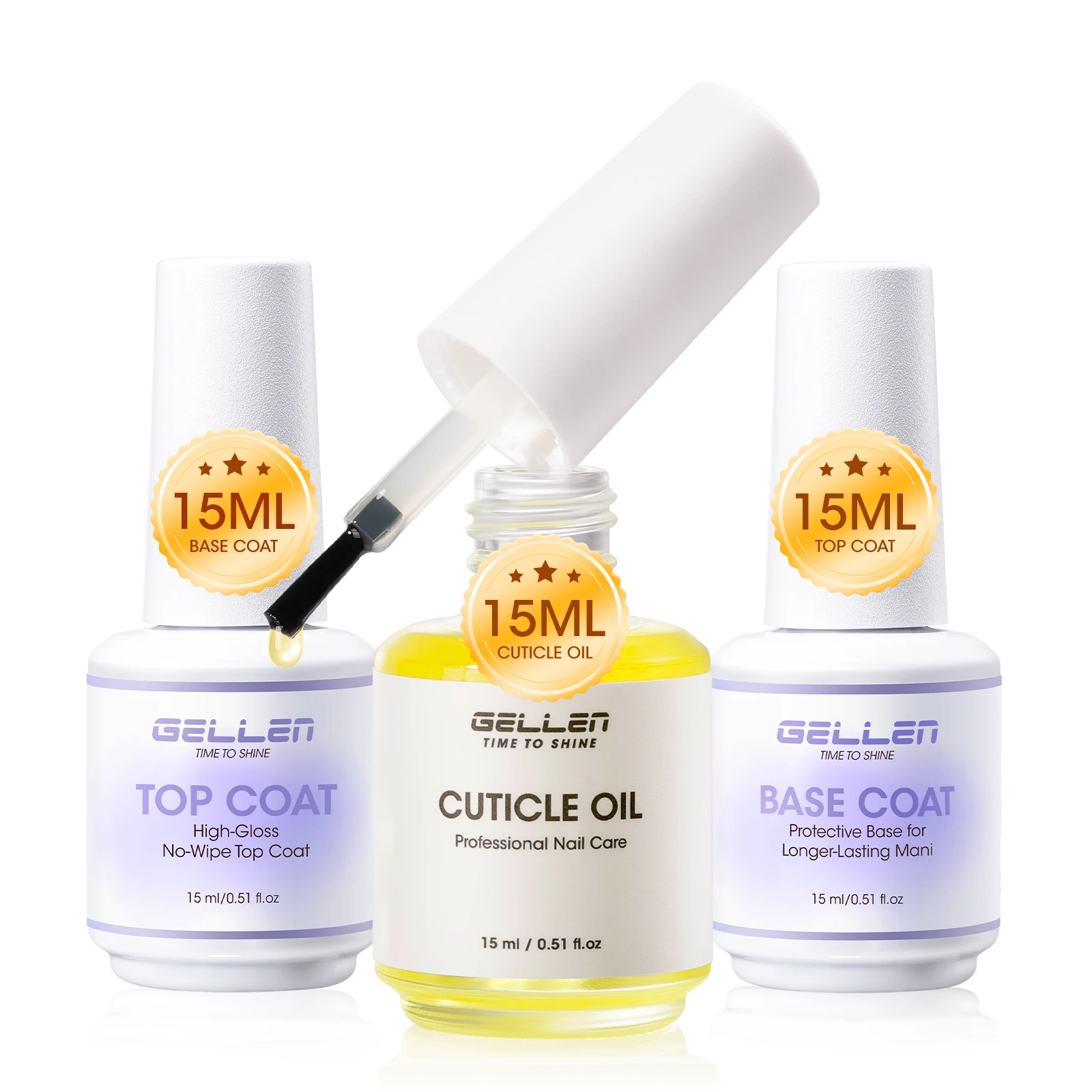 

GELLEN Cuticle Oil Nail Care Kit Manicure Essential Hangnail Free Cuticle Treatment Anti Hangnail Treatment Nail Art Salon Set