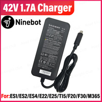 Ninebot Segway ES1 ES2 42V 1.7A Charger Ninebot ES4 E22 E25 T15 F20 F30 M365 42V 1.7A Original Charger Electric Scooter Parts