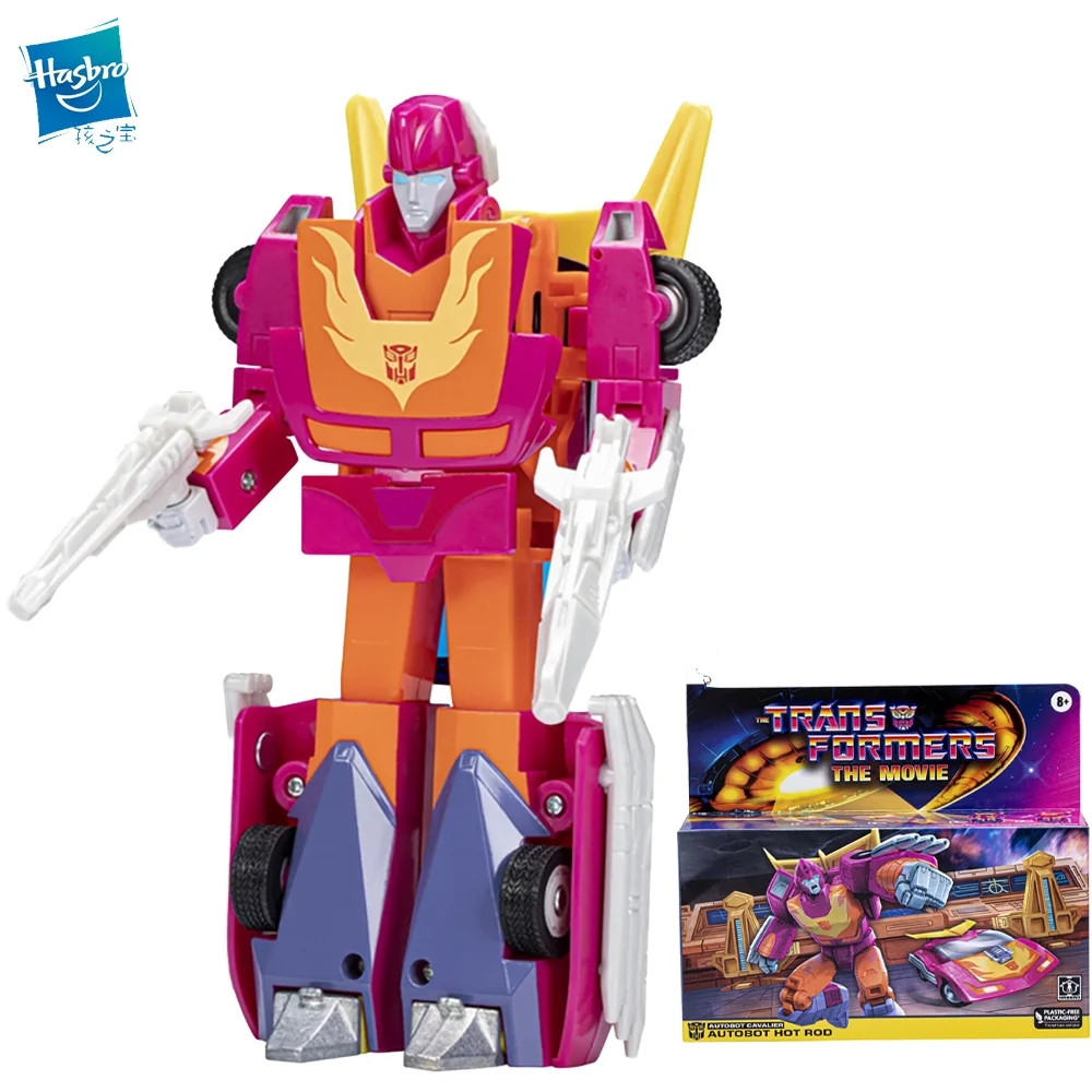 Hasbro Transformers The Movie G1 Autobot Hot Rod Voyager Class Retro Original Action  Kid Toy Gift Vintage Collection collecting