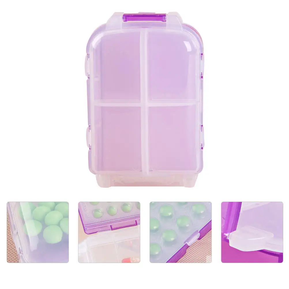 

1Pcs Three-Layer Pill Box Foldable Portable Medicine Case High-Quality PP Material Large Capacity Storage for Travel Compact