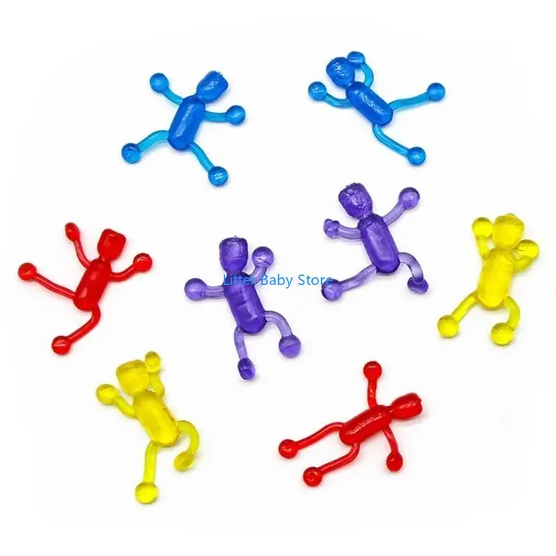 

N80C Sticky Man Etentery Spoof Props Легко приклеить на плоскую поверхность новинка кляп.