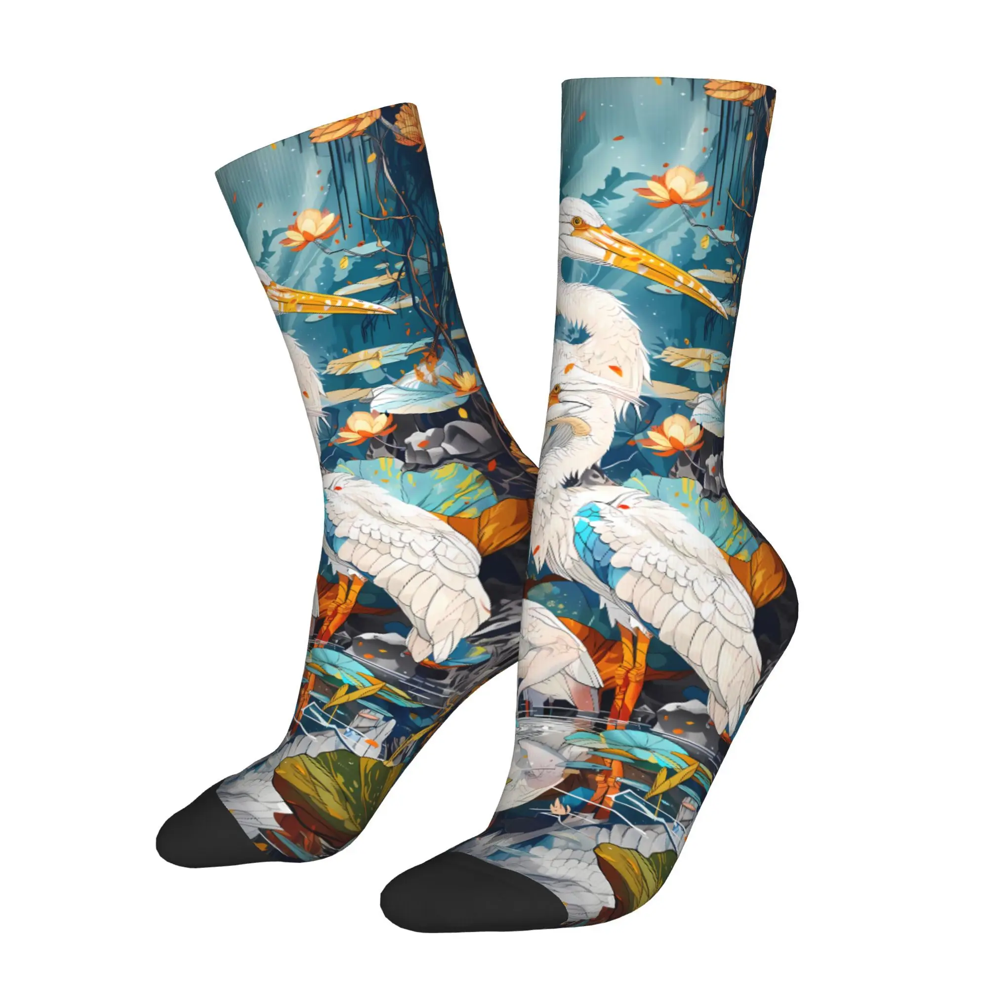 

Мужские полиэстеровые носки Crested Ibis с принтом