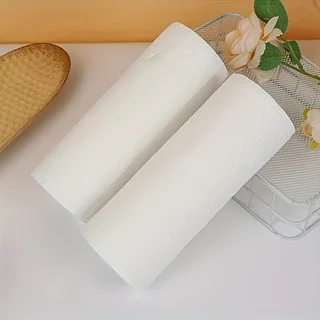1 Roll 50 Sheets Disposable Body & Foot Towels Soft Spa Towels For Shower Foot Care Portable Travel Essential Accessories