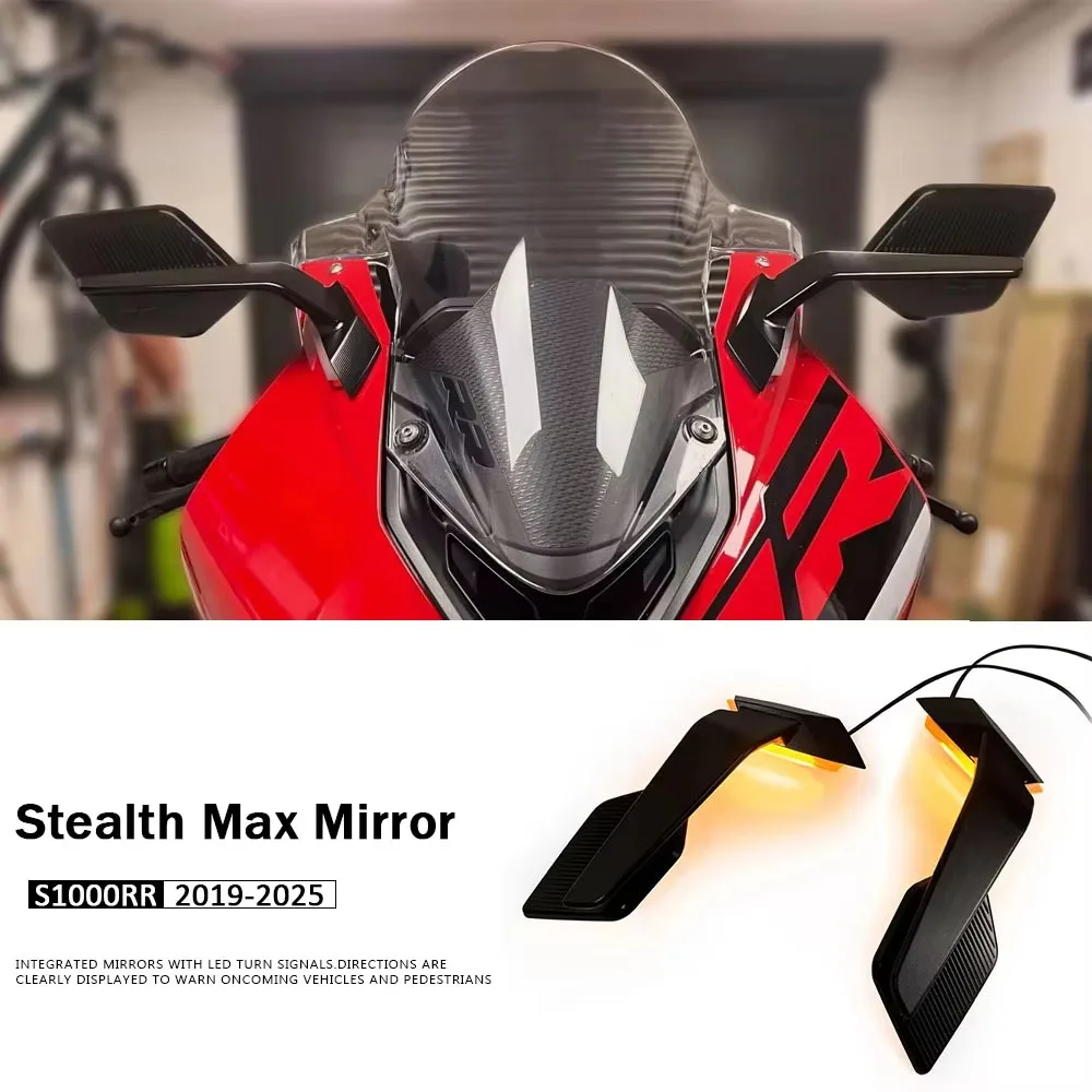 

For BMW S1000RR 2024 Motorcycle Accessories Turn Signals LED Light Rearview Mirrors With Flowing S1000 RR S 1000 RR 2019-2025