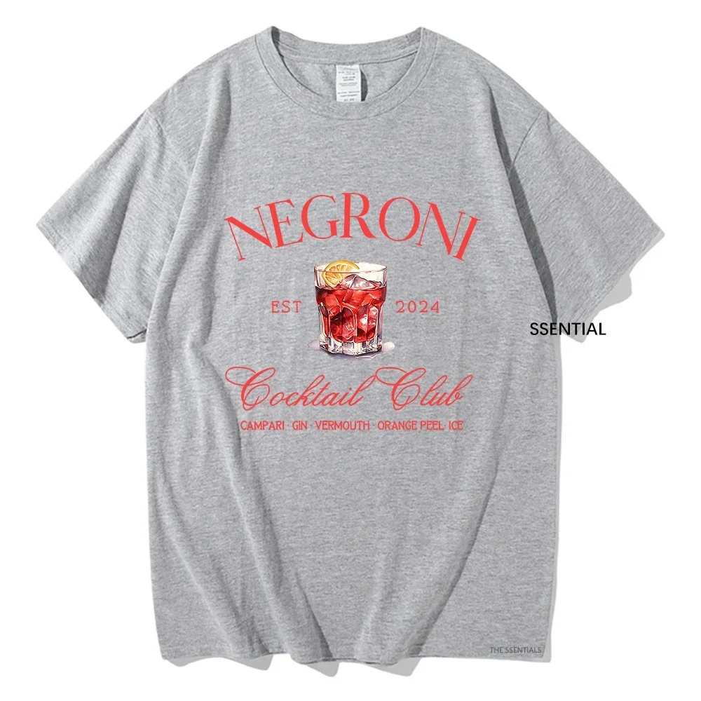 Negroni Social Club T Shirts Fashion Men/Women Clothing Harajuku Vintage Tshirt Unisex Streetwear Cotton Tops Graphic T-Shirts