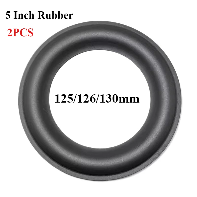 2 قطعة 5 بوصة المتكلم المطاط حافة مكبر الصوت إصلاح للطي حافة مضخم الصوت الدائري DIY بها بنفسك إصلاح الملحقات المتكلم تعليق