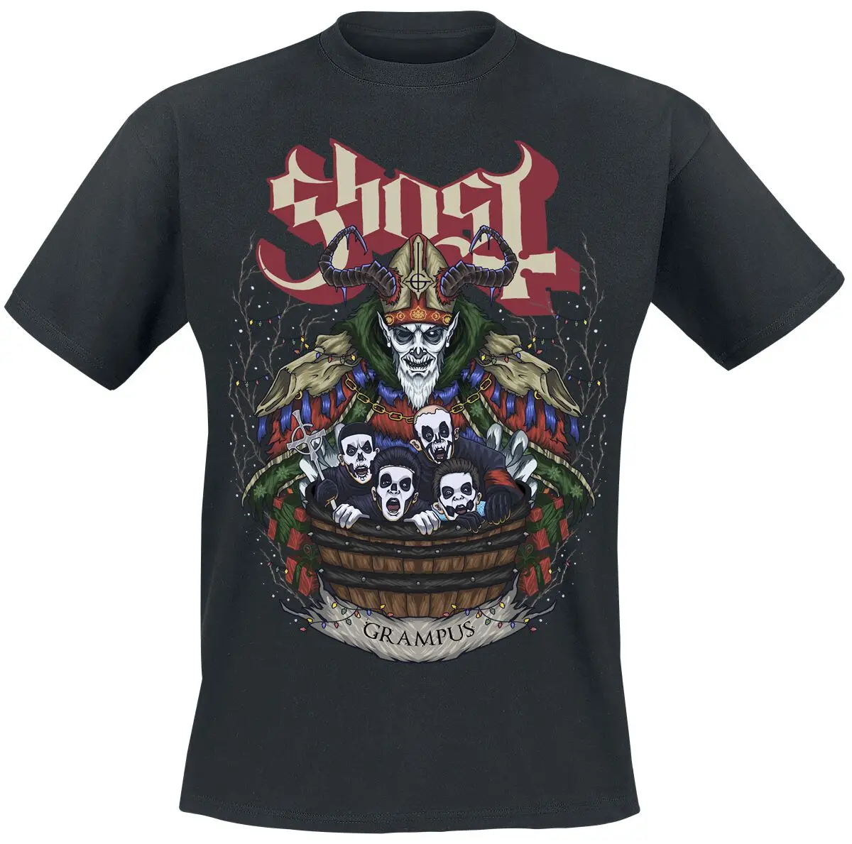 Grampus Nihil  Ghost T-Shirt Men Women Vintage Metal Rock Band Graphic Tee 100% Cotton Summer Streetwear Top