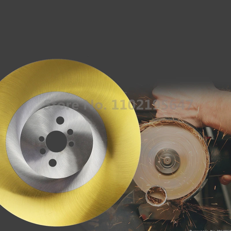 Imagem -03 - Lâmina de Serra Circular Dm05 de Hss Revestiu para o Corte de Tubulação de Alumínio do Ferro do Metal 250 275 300 315 325 350 do Furo 32 mm o Amarelo da