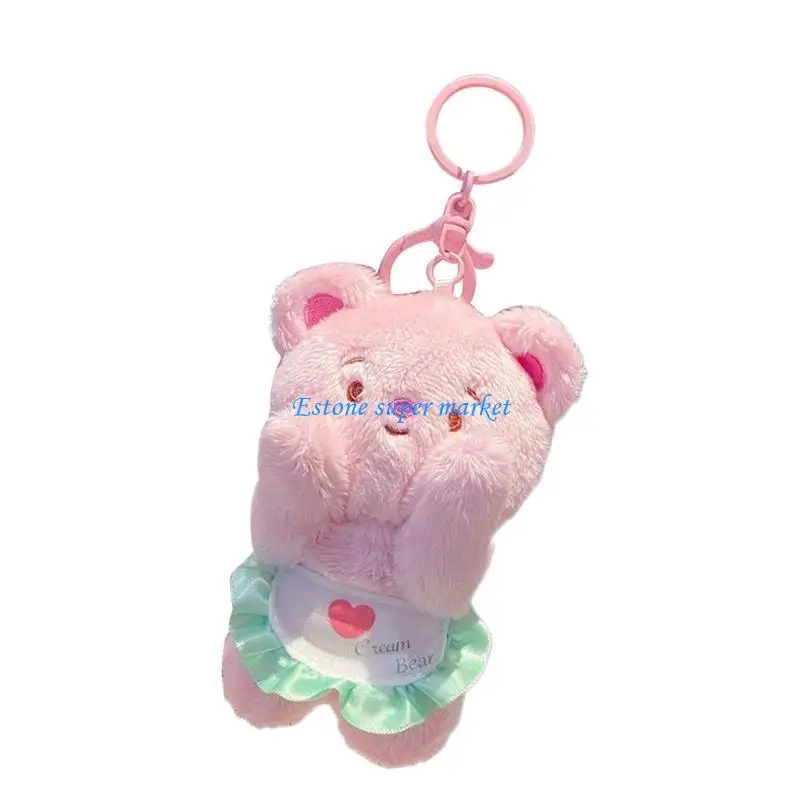 090B Sweet Bear Figure Keychain Gift Prizes for Students Schoolbag