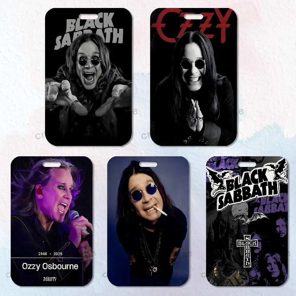

O-Ozzy O-Osbourne Card Holder Lanyard Camera Neck Strap Credit Card Case ID Badge Credentials Protection