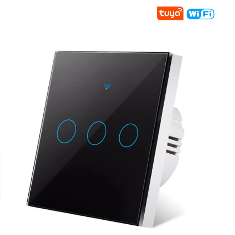Tuya Smart Life Lichtschakelaar WiFi Touch Sensor Smart Switch App Afstandsbediening Geen Neutrale Draad 110V 220V Voor Alexa Google Thuis