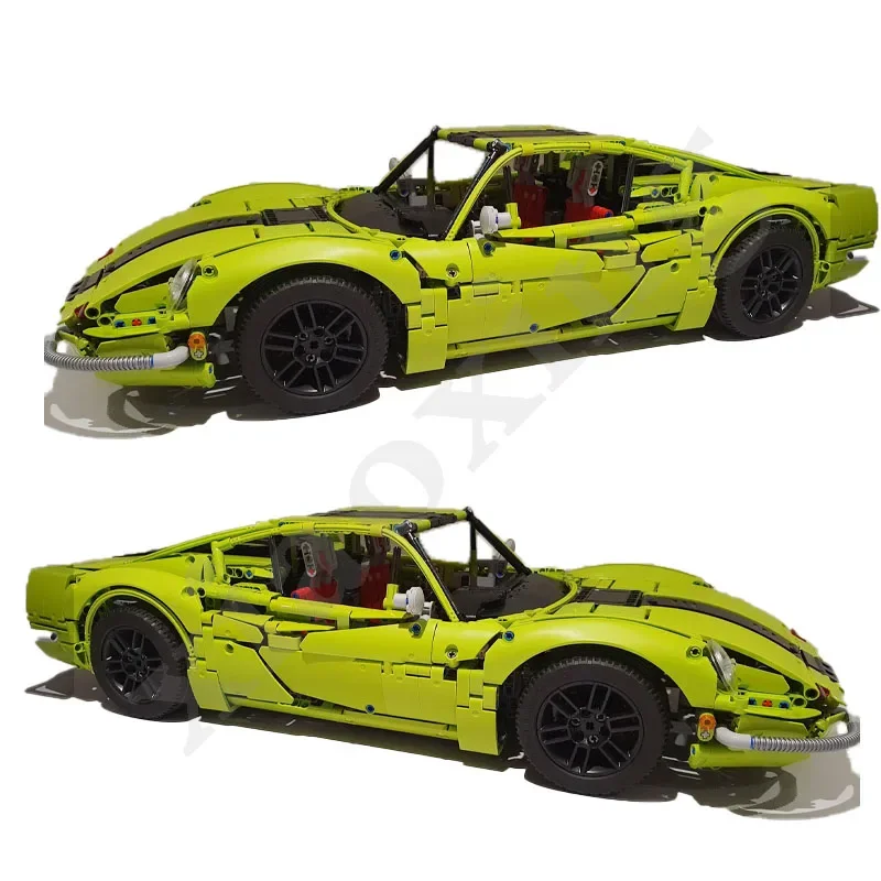 

New MOC-52289 Roadster 246 GTB Fit 42115 Racing Car Compatible Supercar Building Block Model Kids Educational Toy Birthday Gift