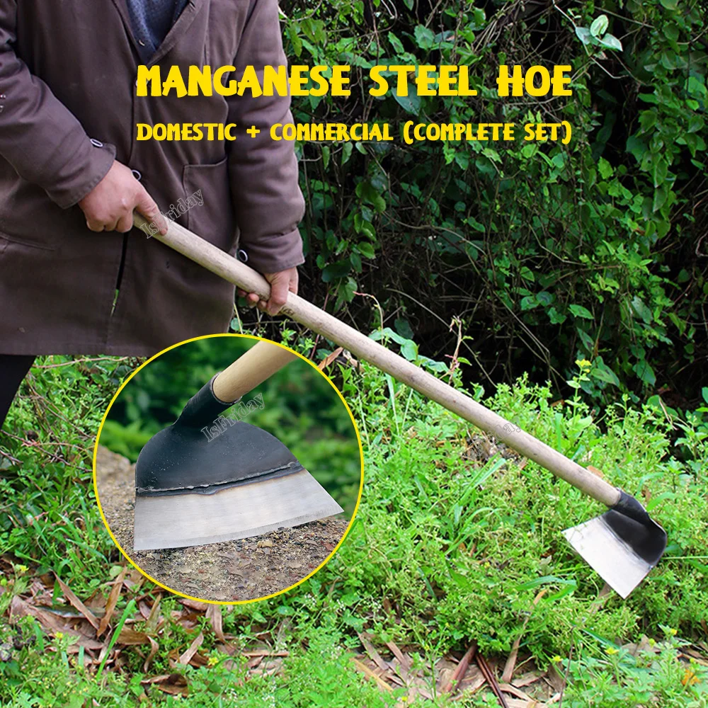 Garden Weeding Hoe Manganese Steel Agricultural Tool Handheld Labor-saving Weeding& Loosening Soil Artifact Gardening Farm Tool