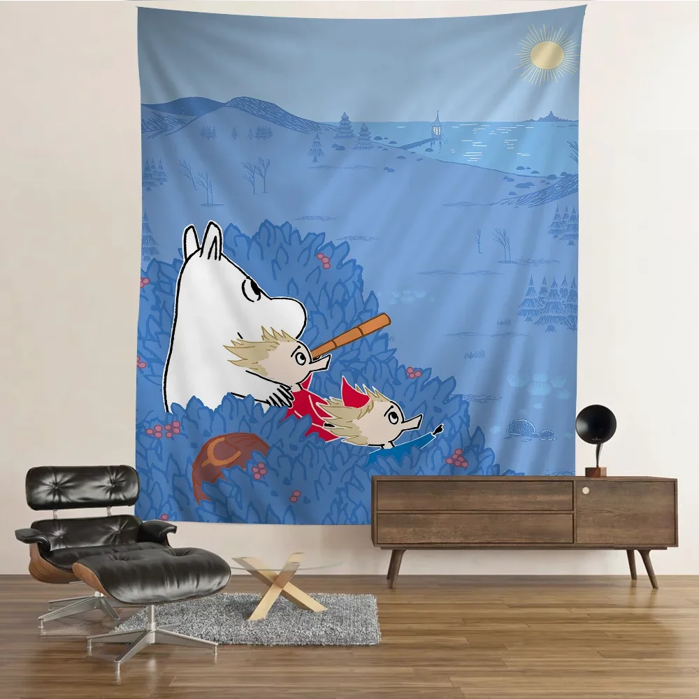 Comic Hippo Anime Hanging Bohemian Tapestry Bohemian Wall Tapestries Mandala Kawaii Room Decor