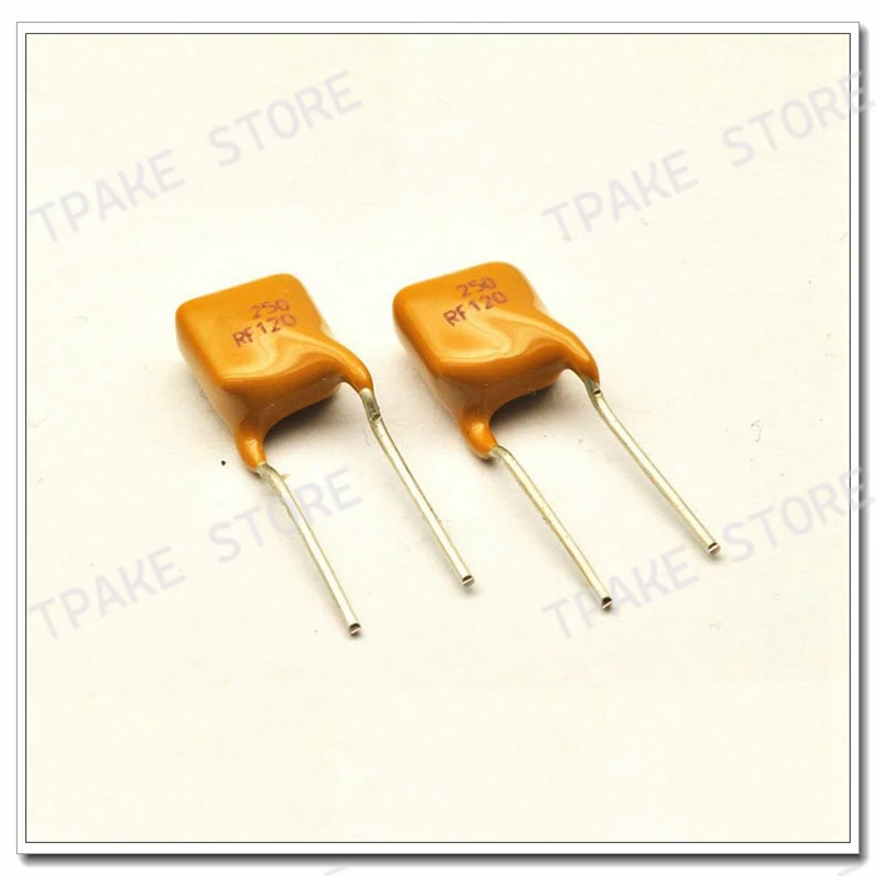 50 個 TRF250-120 RF120 250V 0.12A 120MA PPTC リセッタブルヒューズサーミスタ