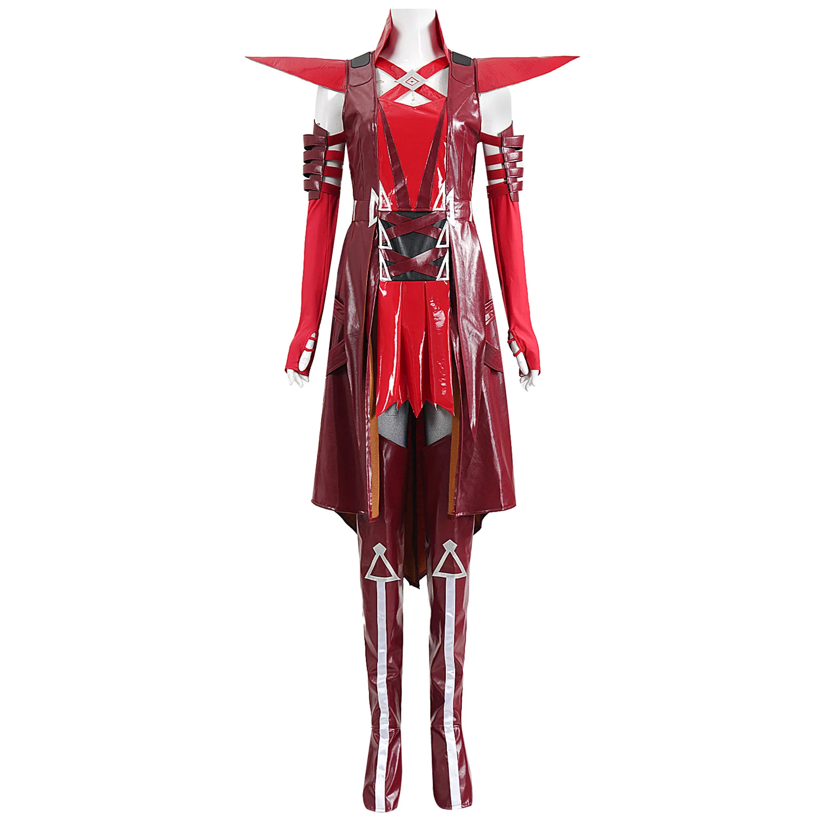 

Contest Of Champions Cosplay Costume Red Ghost Hunter Game Original Style 2D Animation Style Clothing