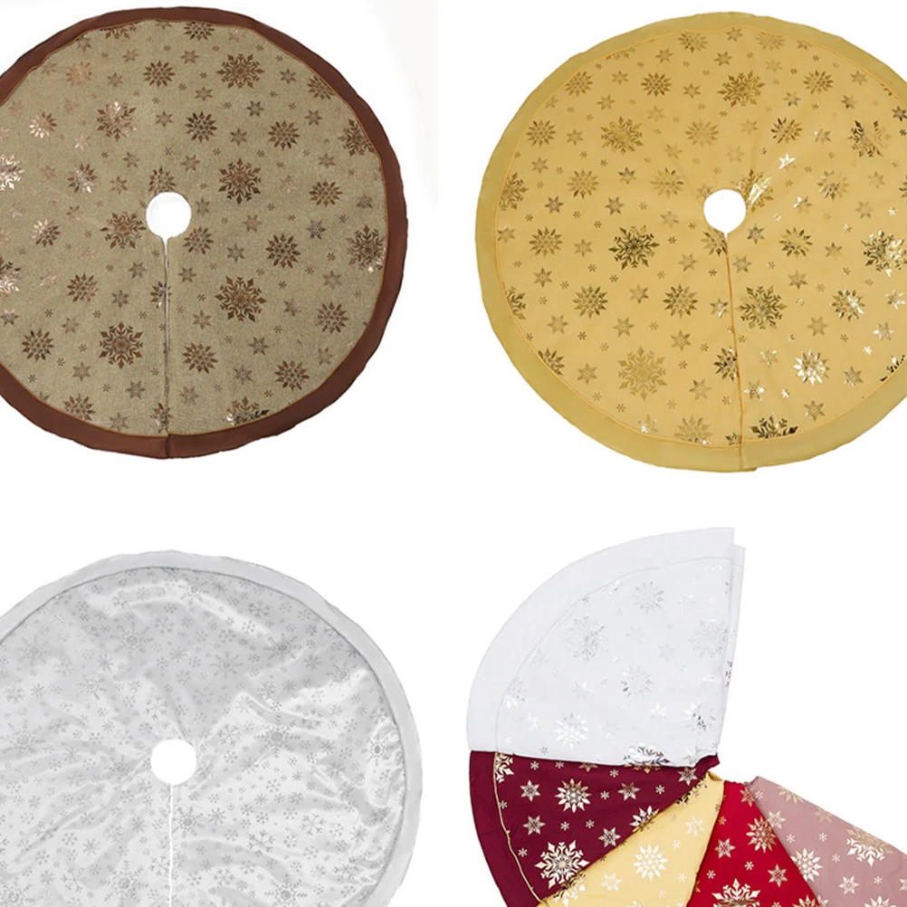 

Elegant Tree Skirt Festive Base Cover Small Outdoor Christmas Decorations Holiday Skirts for