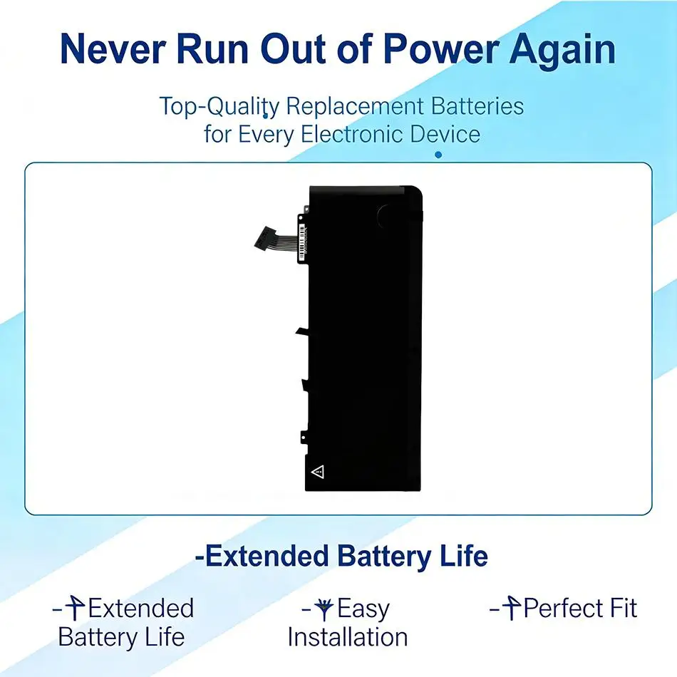 

For Apple Macbook Pro 13 A1278 A1322 2009 2010 2011 2012 Non-Retina Version High-Efficiency Premium Replacement Laptop Battery