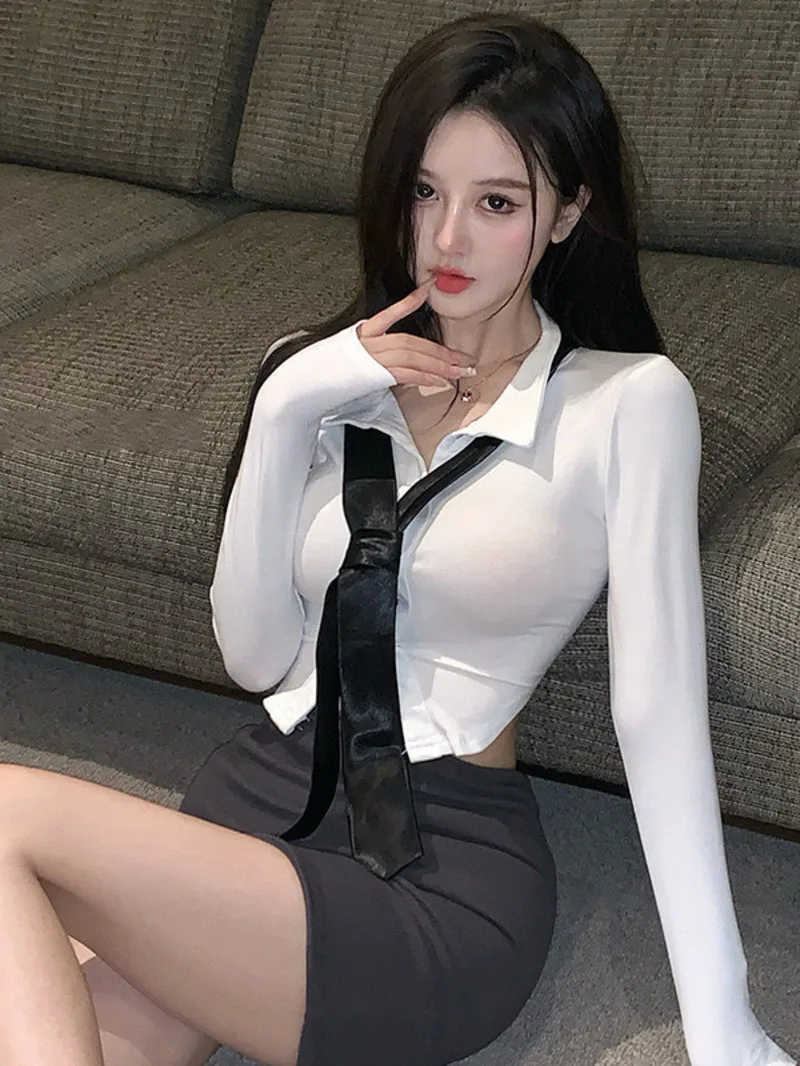 Sexy caliente, estilo puro deseo, uniforme de profesora de secretaria juego de rol chica picante club nocturno Vestido corto elegante OL dulce mujer QBB2