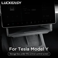 Caja de almacenamiento para coche Tesla Model Y 2024, organizador de almacenamiento oculto, bandeja debajo de la pantalla de Control Central modelo 3 2021-2022