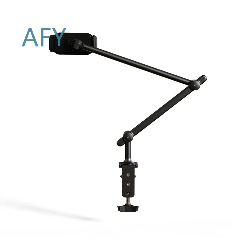 Tablet Holder for Mobile Phone Tablet Clip Mount 360 Degree Rotation Adjustable Portable Stand for Live Streaming Video