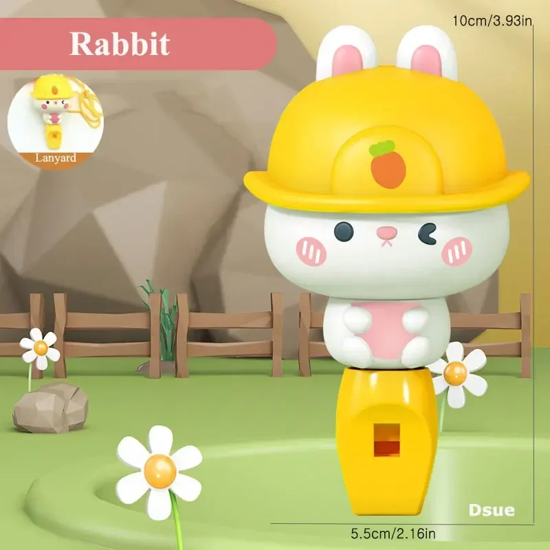 Sifflet de lapin animal mignon pour bébé, dinosaure, chien, sifflement pour enfant, apprentissage précoce, instruments de musique, jouets pour tout-petits, cadeau 1-3