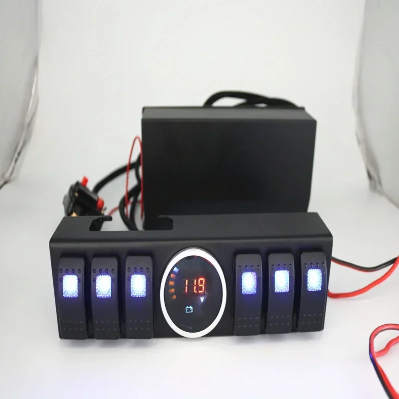 Sistema de alimentación de panel programable por usuario con interruptor de 8 vías