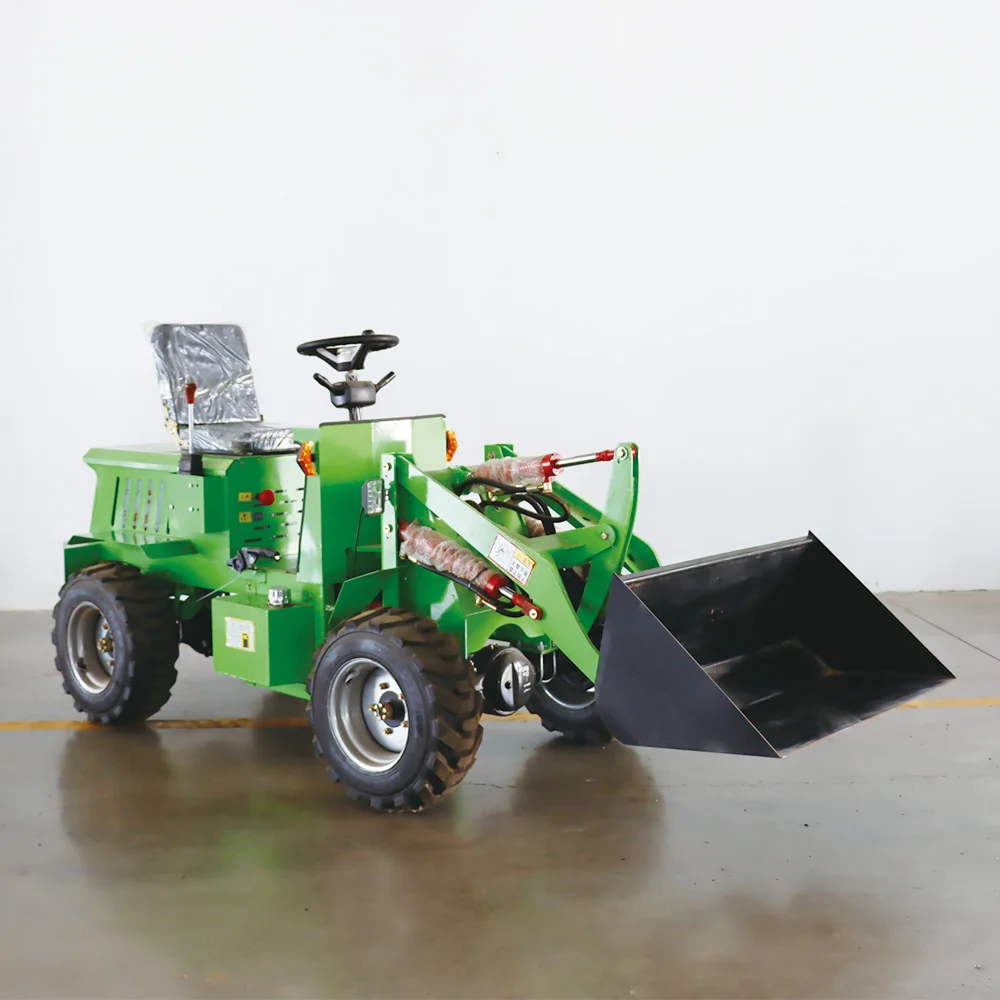 Hot Sale Factory Direct Electric  Loader 700kg Mini Compact Fast Delivery Wheel Loader With Rubber CE/EPA for sale.