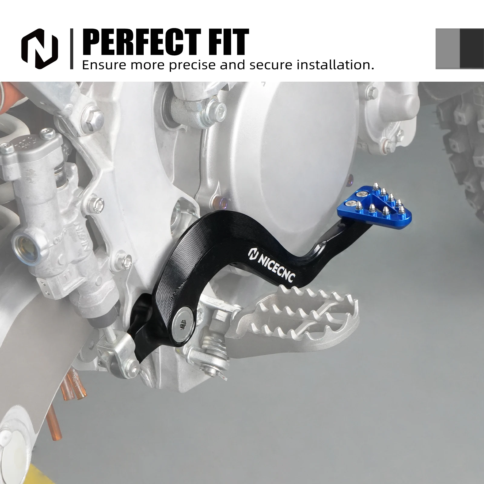 (EU-Lager) Für Yamaha YZ125 YZ250 2005-2024 YZ125X 2017-2023 YZ250X 2016-2023 Verstellbarer geschmiedeter Bremspedalhebel aus Aluminium – Detail 6