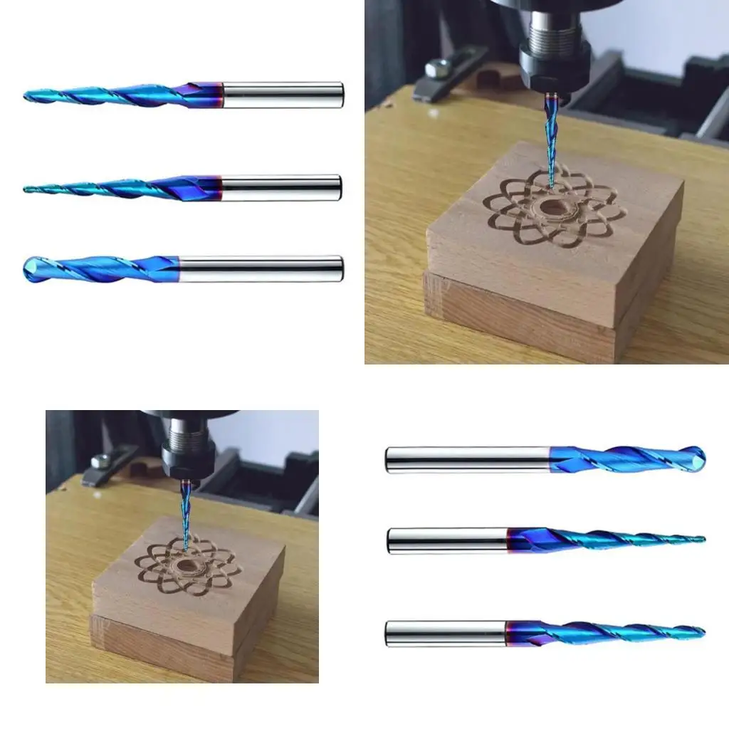 

Low Vibration Tapered Carving Cutter High Stability Design for Precise Engraving D2RD