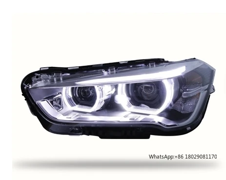 Suitable For 2016-2019 New BMW X1 F48 F49 Headlight Assembly Modification LED Lens Angel Eye Daytime Running Light Turn Signal