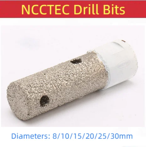

[M14 Thread] 8 10 15 20 25 30mm Dry Diamond Brazed Core Drill Bits for Angle Grinders | Marble Ceramic Hole Opener Grinding Rod