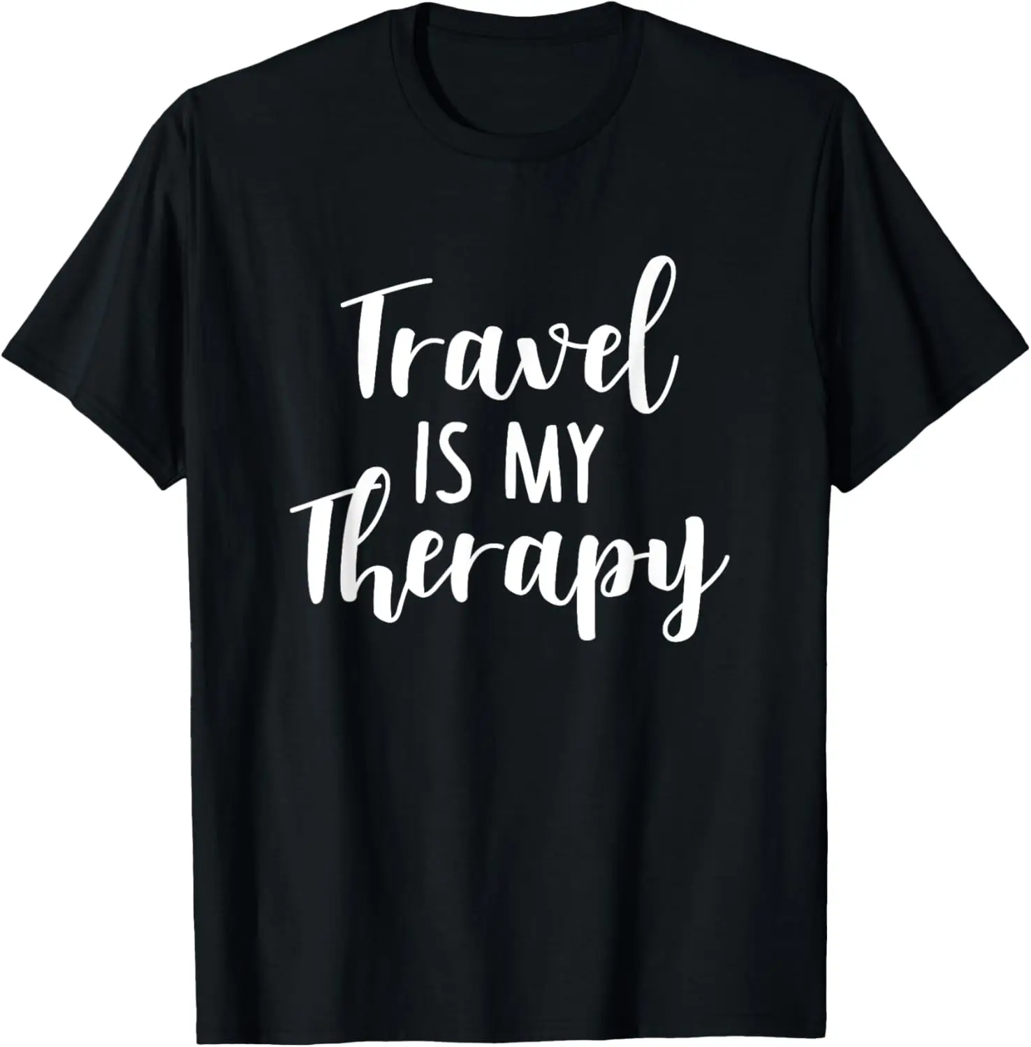 تي شيرت Travel Is My Therapy Wanderlust للسفر والعطلات على الشاطئ