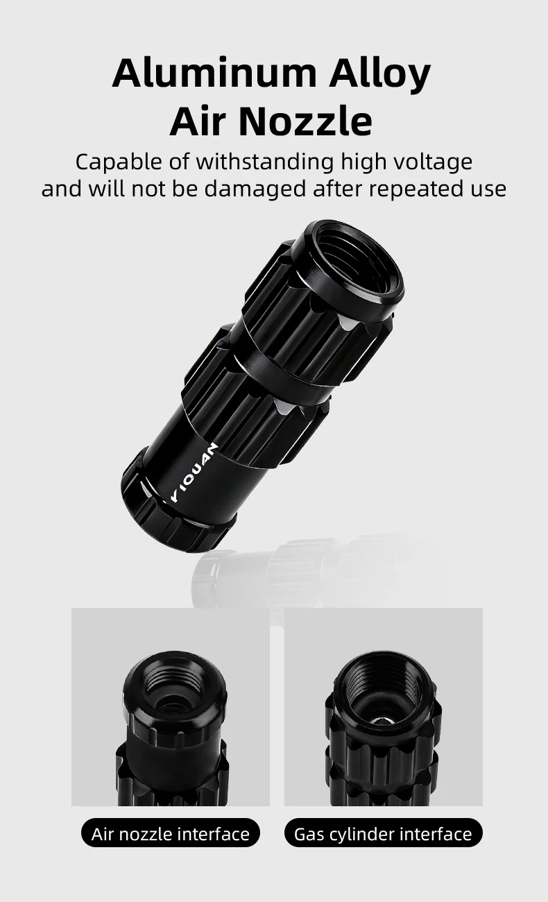 Aluminiumlegierung CO2 Fahrradreifenpumpe Mini Fahrradreifenpumpe Werkzeug CO2-Pumpenkopf für Fahrradzubehör – Detail 6