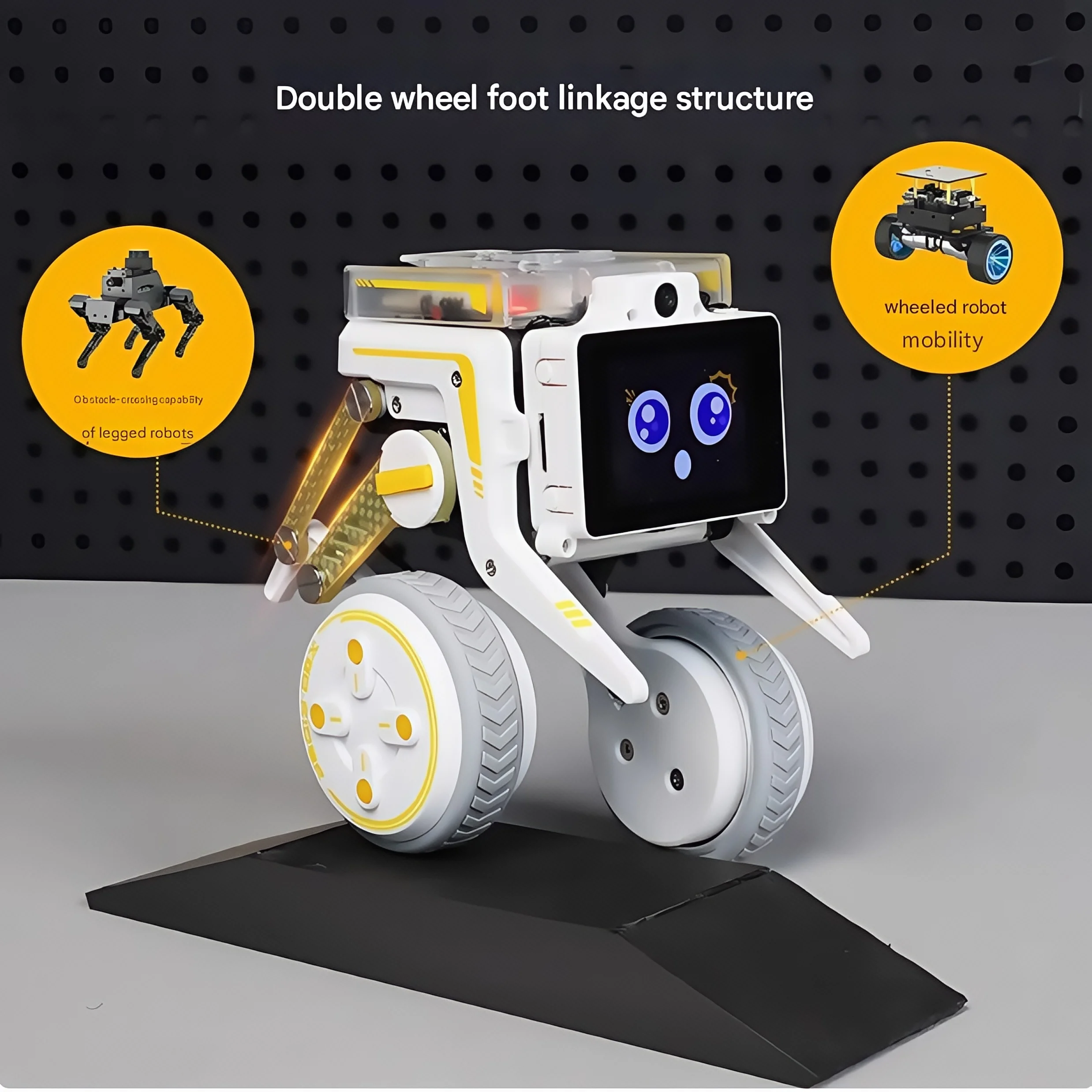 روبوت عجلة القدم AI التعرف البصري بعجلتين سيارة التوازن الذاتي بيونيك الميكانيكية الكلب بيثونون التوت بي CM4