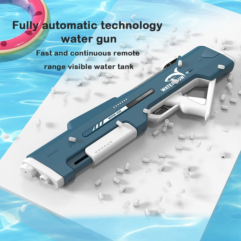 1L Electric Water Gun Toys Automatic High-Pressure Powerful Blaster Summer Outdoor Party Pool Toy for Adults Children Boy Gift