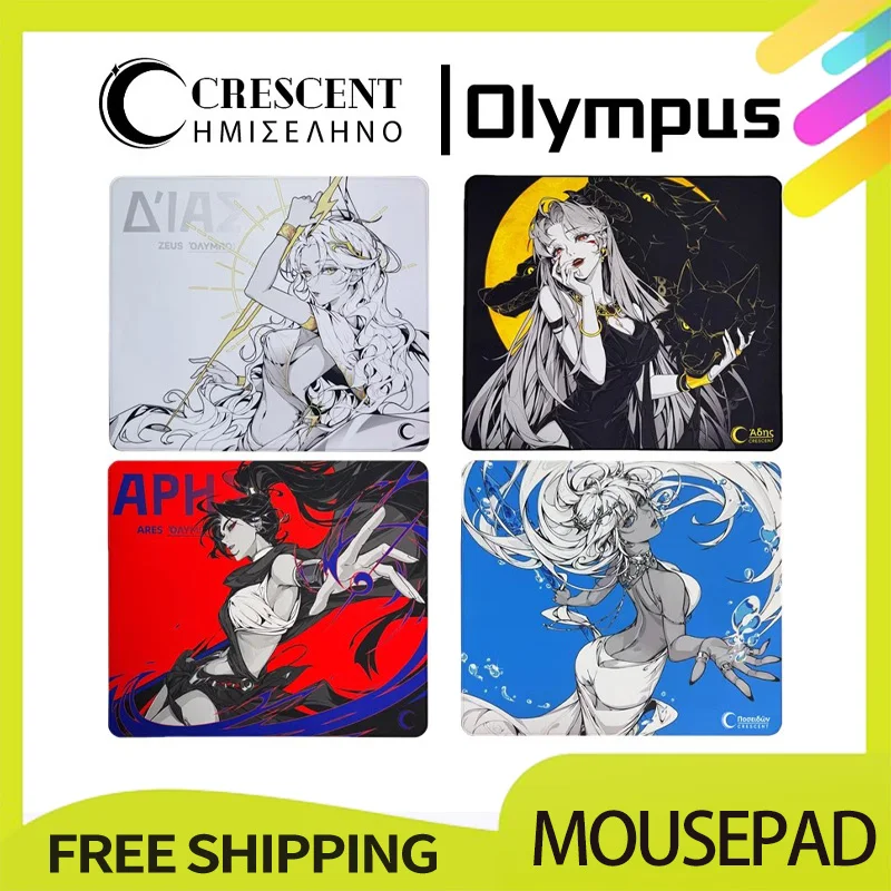 

Коврик для мыши Crescent Olympus 490x420 мм Xsoft Fps Твердость нейтральный киберспортивный игровой коврик для мыши на заказ аксессуары для ПК геймера подарки