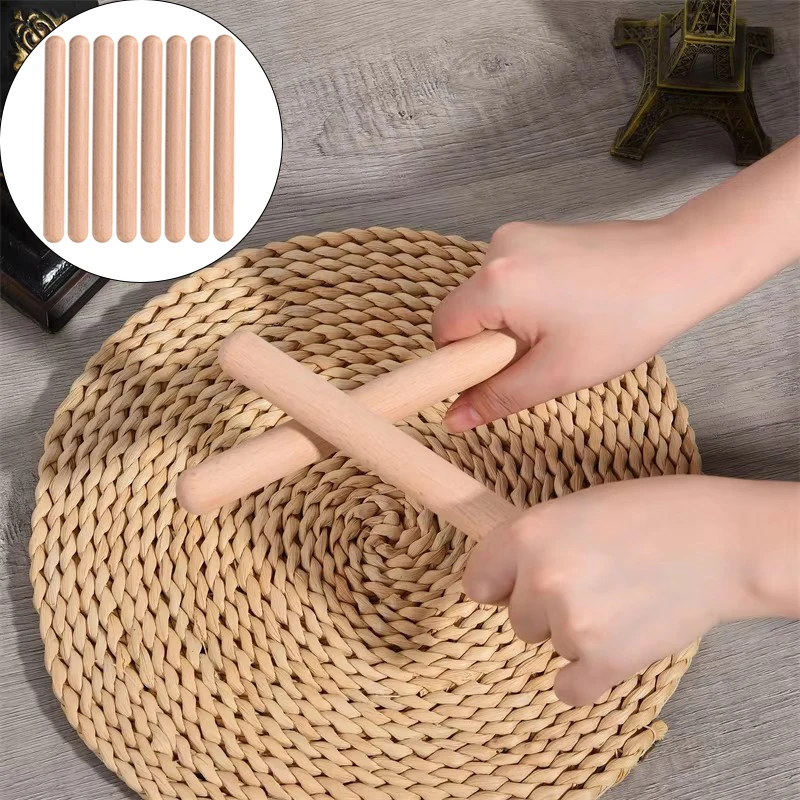 Claves clásicas, baquetas de ritmo, baquetas de madera, instrumento de percusión de claves clásico, juguete Musical para niños, aprendizaje de ritmo