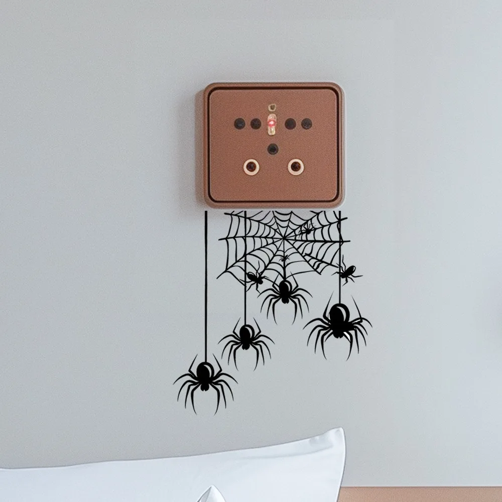 Unique PVC Halloween Ghost Wall Sticker Waterproof Large Size Spooky Floor Sticker Easy To Remove Realistic Door Sticker Prank