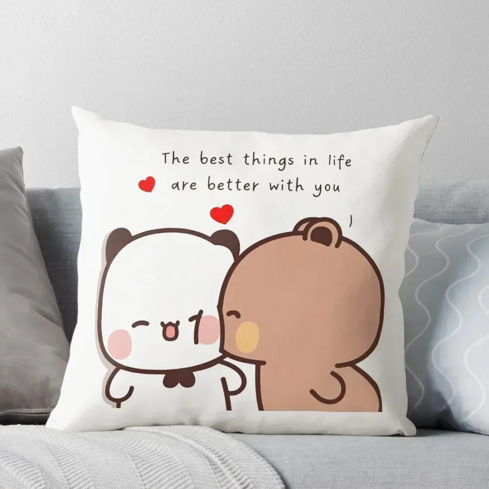 

The Best Things In Life Are Better With You Bubu And Dudu 2023 Throw Pillow home decor items Christmas Pillowcase pillow